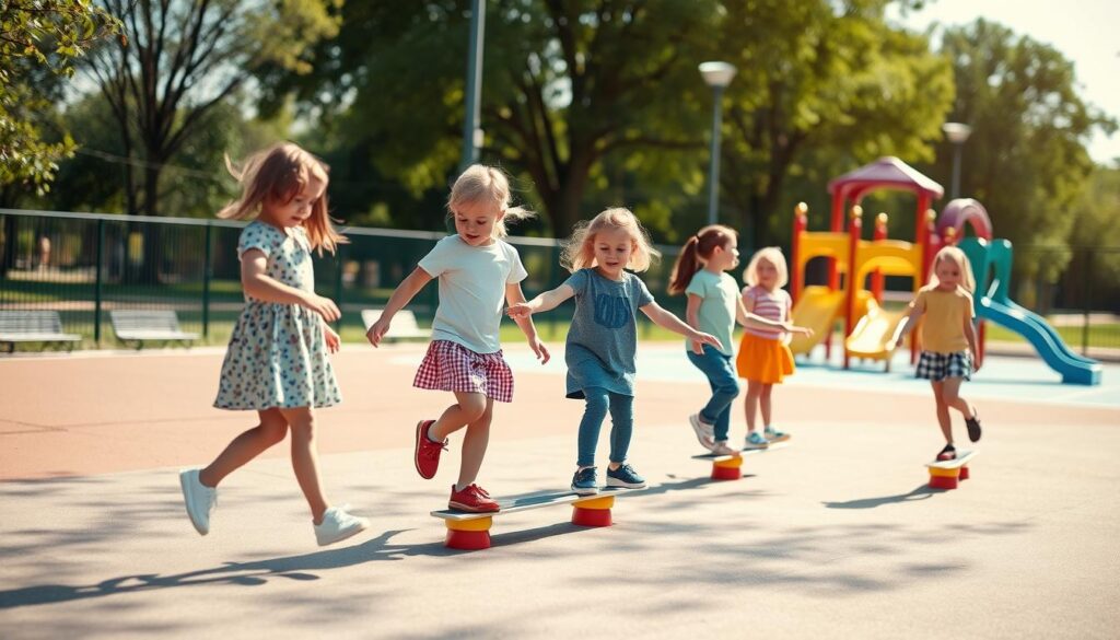 Balanceübungen Kinder