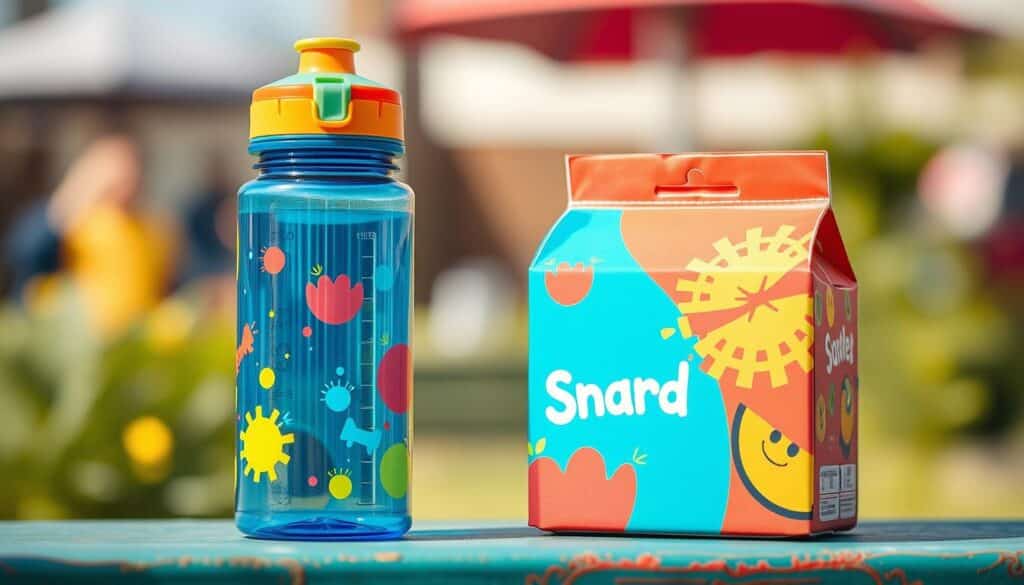 Kinder Trinkflasche und Snackbox Kinder Trinkflasche und Snackbox